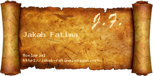 Jakab Fatima névjegykártya